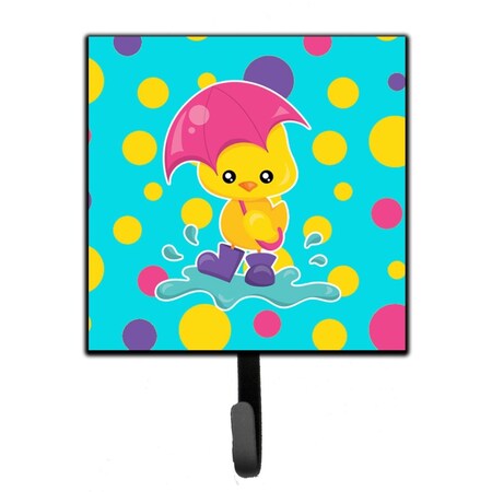Carolines Treasures Duck in the Rain on Polkadots Leash or Key Holder BB7101SH4